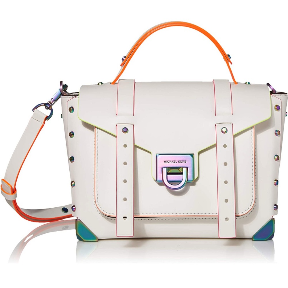 BRAND NEW with TAGS Michael Kors Manhattan purse OPTIC white.